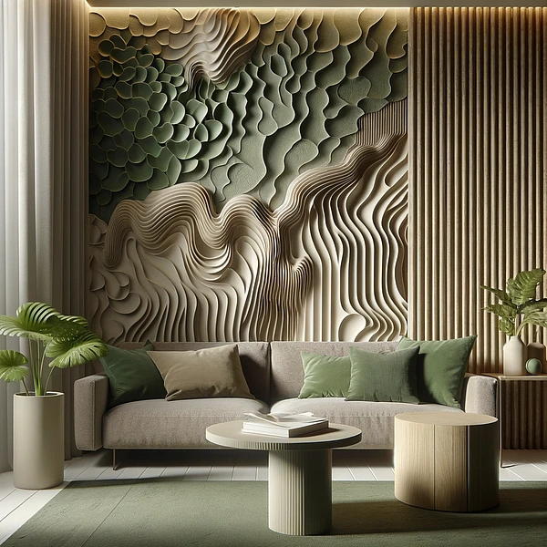 Фитополимерные 3d панели