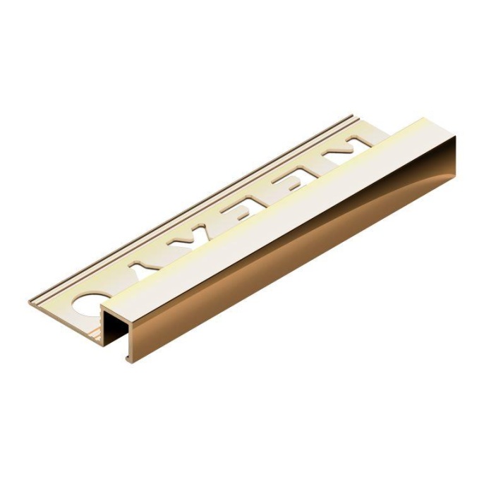 PVL31-01 Профиль для плитки внешний NEEXY латунь P полированная 10мм х 10мм х 2.7м