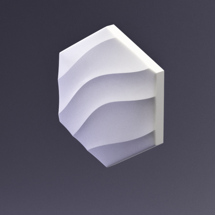 3D-панель Heksa-wave