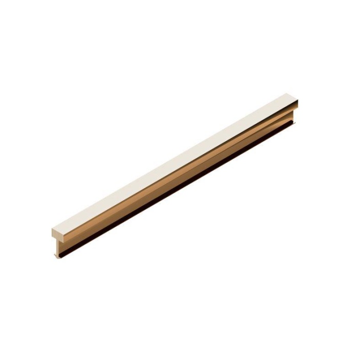 PVL80-01 Профиль вставка NEEXY латунь полированная 5мм х 3мм х 2.7м