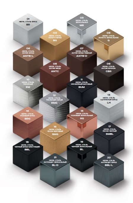 PVS99-03 Угол NEEXY нерж.сталь зеркальная 15мм х 15мм х 2.7м